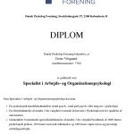 Godkendt specialist i Arbejds- og Organisationspsykologi